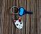 Demon Slayer Tanjiro Kamado Fox Mask Enamel Pendant Keychain