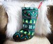 Super Mario Bros. Retro Embroidered Holiday Stocking