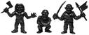 Iron Maiden M.U.S.C.L.E. Black Mini-Figure Set