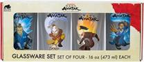 Avatar The Last Airbender 4 Piece 16oz Pint Glass Set