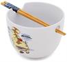Avatar: The Last Airbender Aang and Appa Ceramic Ramen Bowl and Chopstick Set
