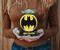 Batman Bat Logo 9x5x5 Inch Ceramic Planter w/ Artificial Plant