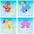 Care Bears Clouds Glass Coasters | Set of 4