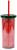 Coca-Cola Santa Claus Holidays Carnival Cup With Lid and Straw | Holds 20 Ounces
