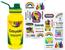 Crayola Crayon Box Retro Twist Spout Water Bottle and Sticker Set | 32 Ounces