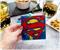 DC Comics Graffiti Superhero Logos Glass Coasters | Set of 4