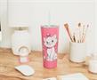 Disney The Aristocats Marie "Bonjour" Stainless Steel Tumbler | Holds 22 Ounces
