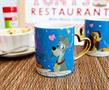 Disney Lady and the Tramp 14-Ounce Heart-Shaped Handle Ceramic Mugs | Set of 2