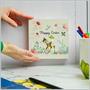 Disney Bambi "Happy Easter" 6 x 6 Inch Wood Box Sign