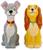 Disney Lady and The Tramp Ceramic Salt and Pepper Shaker Set