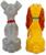 Disney Lady and The Tramp Ceramic Salt and Pepper Shaker Set