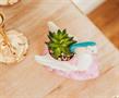Disney Hercules Pegasus 3-Inch Ceramic Mini Planter With Artificial Succulent