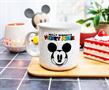 Disney Mickey Mouse Rainbow Ceramic Camper Mug | Holds 20 Ounces