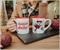 Disney Mickey and Minnie Mouse "Celebrate The Season" Ceramic Mugs | Set of 2