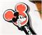 Disney Mickey Mouse Happy Face Sculpted Ceramic Spoon Rest