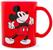 Disney Mickey Mouse Thumbs-Up Glass Coffee Mug | Holds 18 Ounces