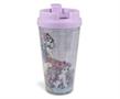 Disney Princesses Double-Walled Plastic Tumbler With Lid | Holds 16 Ounces