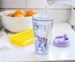 Disney Princesses Double-Walled Plastic Tumbler With Lid | Holds 16 Ounces