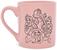 Disney Princess Pink Wax-Resist Ceramic Mug | Holds 14 Ounces