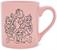 Disney Princess Pink Wax-Resist Ceramic Mug | Holds 14 Ounces