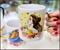 Disney Beauty and the Beast Sculpted Handle Mug Set | Each Holds 14 Ounces