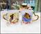 Disney Beauty and the Beast Sculpted Handle Mug Set | Each Holds 14 Ounces