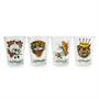 Ed Hardy Tattoo Classic 2-Ounce Mini Shot Glasses | Set of 4