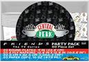 Friends Central Perk Logo 60-Piece Paper Party Pack | Cups | Plates | Napkins
