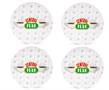 Friends Central Perk Logo 10-Inch Melamine Dinner Plates | Set of 4