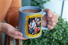 Friends Blue Coffee Mug | Friends Group In Monica's Frame | Cup Holds 20 Ounces