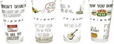Friends Multi Quote Pattern 4 Piece 16oz Pint Glass Set