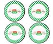 Friends Central Perk Checkerboard Logo 10-Inch Melamine Dinner Plates | Set of 4
