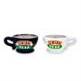 Friends Black and White Central Perk Ceramic Salt and Pepper Shakers