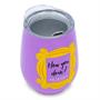 Friends How You Doin 10oz Double Wall Stainless Steel Stemless Tumbler w/ Lid