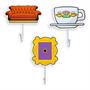 Friends Icons Die-Cut Wall Hooks | Set of 3