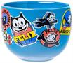 Felix the Cat the OG Felix Badges 20oz Ceramic Ramen Bowl with Chopsticks