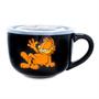 Garfield Ceramic Soup Mug With Vented Lid | Holds 24 Ounces