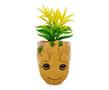 Marvel Guardians of the Galaxy Groot 4.8 x 4.25 x 7.6 Inch Ceramic Planter w/ Artificial Plant