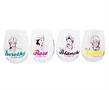 The Golden Girls Stemless Wine Glass Collectible Set of 4 | Each Holds 20 Ounces