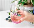 The Golden Girls "Stay Golden" Teardrop Stemless Wine Glass | Holds 20 Ounces