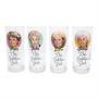 The Golden Girls Frames Logo 10-Ounce Tumbler Glasses | Set of 4