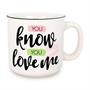 Gossip Girl "You Know You Love Me" Ceramic Camper Mug | Holds 20 Ounces