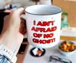 Ghostbusters "I Ain't Afraid of No Ghost!" Ceramic Camper Mug | Holds 20 Ounces