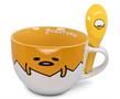 Sanrio Gudetama Ceramic Soup Mug With Spoon | Holds 24 Ounces