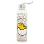 Sanrio Gudetama "Seriously, I Can't" Glass Water Bottle With Strap | 18 Ounces