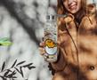Sanrio Gudetama "Seriously, I Can't" Glass Water Bottle With Strap | 18 Ounces