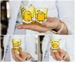 Gudetama Sleepy 1.5-Ounce Mini Glass Cups | Set Of 4