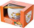 Sanrio Gudetama 20oz Ceramic Ramen Bowl with Chopsticks
