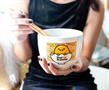 Sanrio Gudetama Top Ramen Japanese Dinner Set | 20-Ounce Ramen Bowl, Chopsticks
