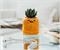 Sanrio Gudetama Meditation 3-Inch Mini Planter With Artificial Succulent